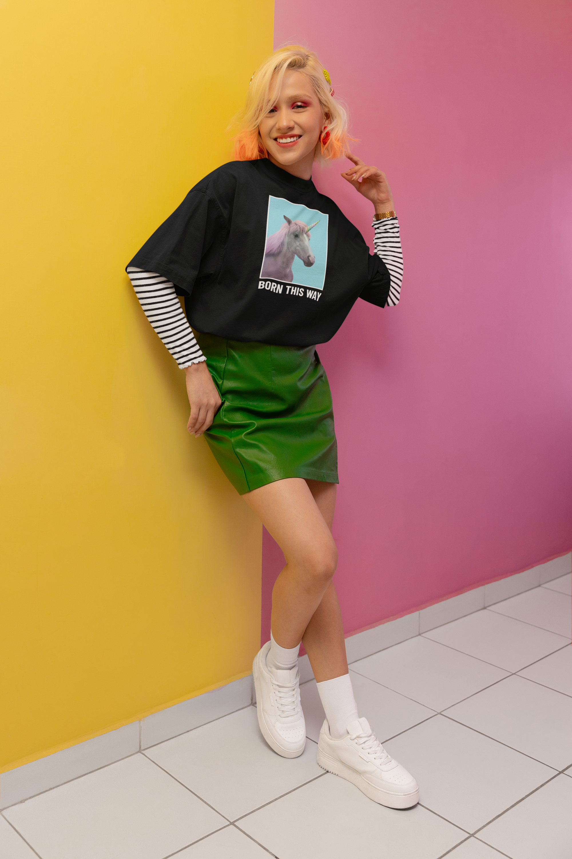 Sparkle With Attitude Oversized T-Shirt