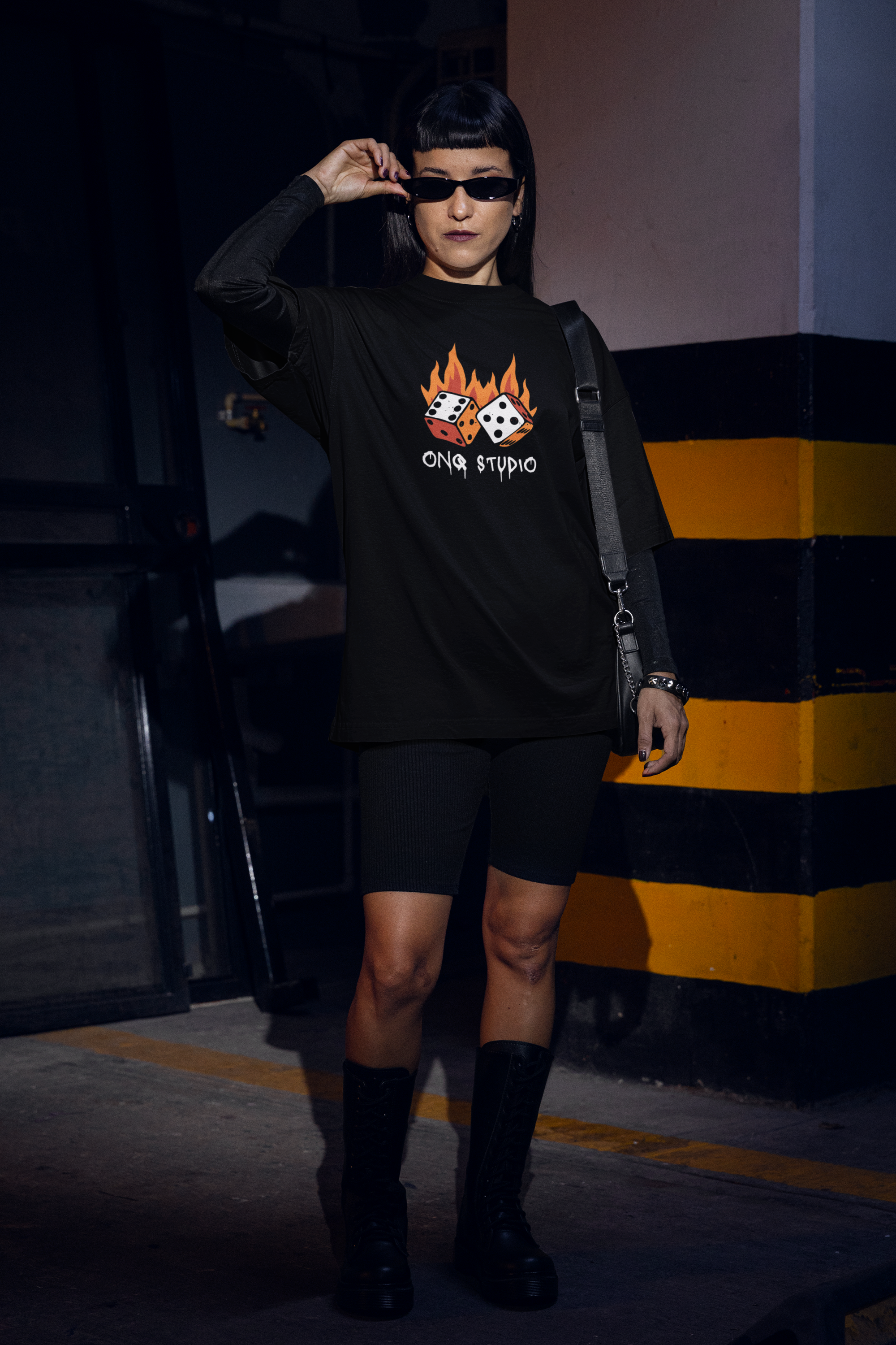 Burnout Luck Oversized T-Shirt