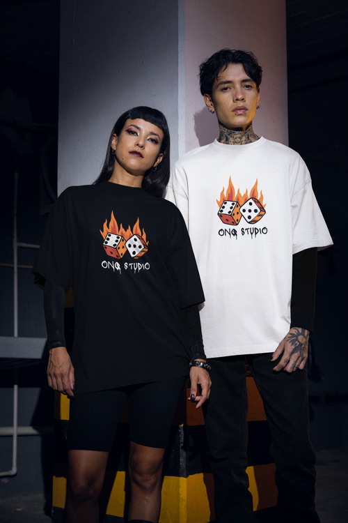 Burnout Luck Oversized T-Shirt