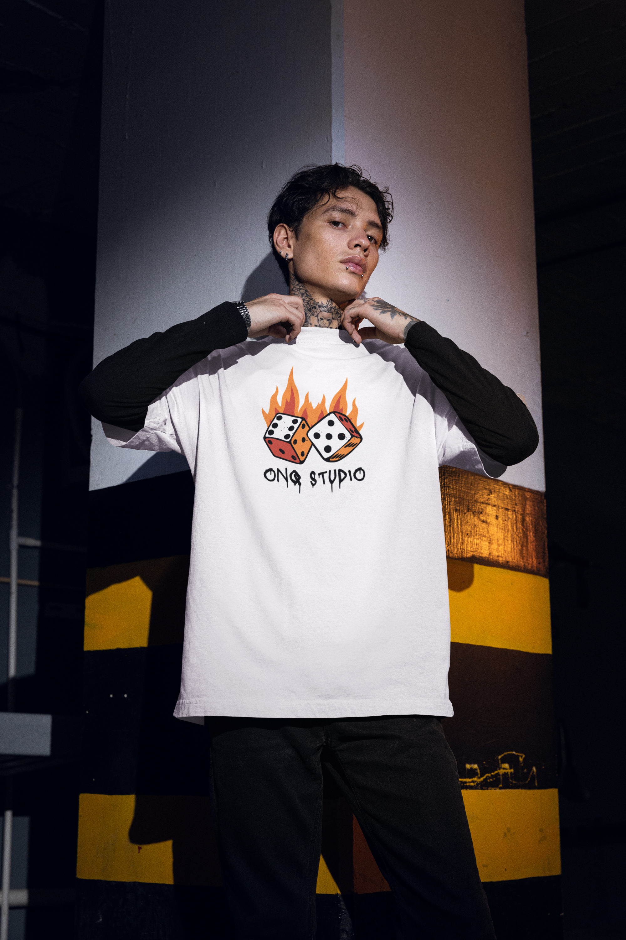 Burnout Luck Oversized T-Shirt