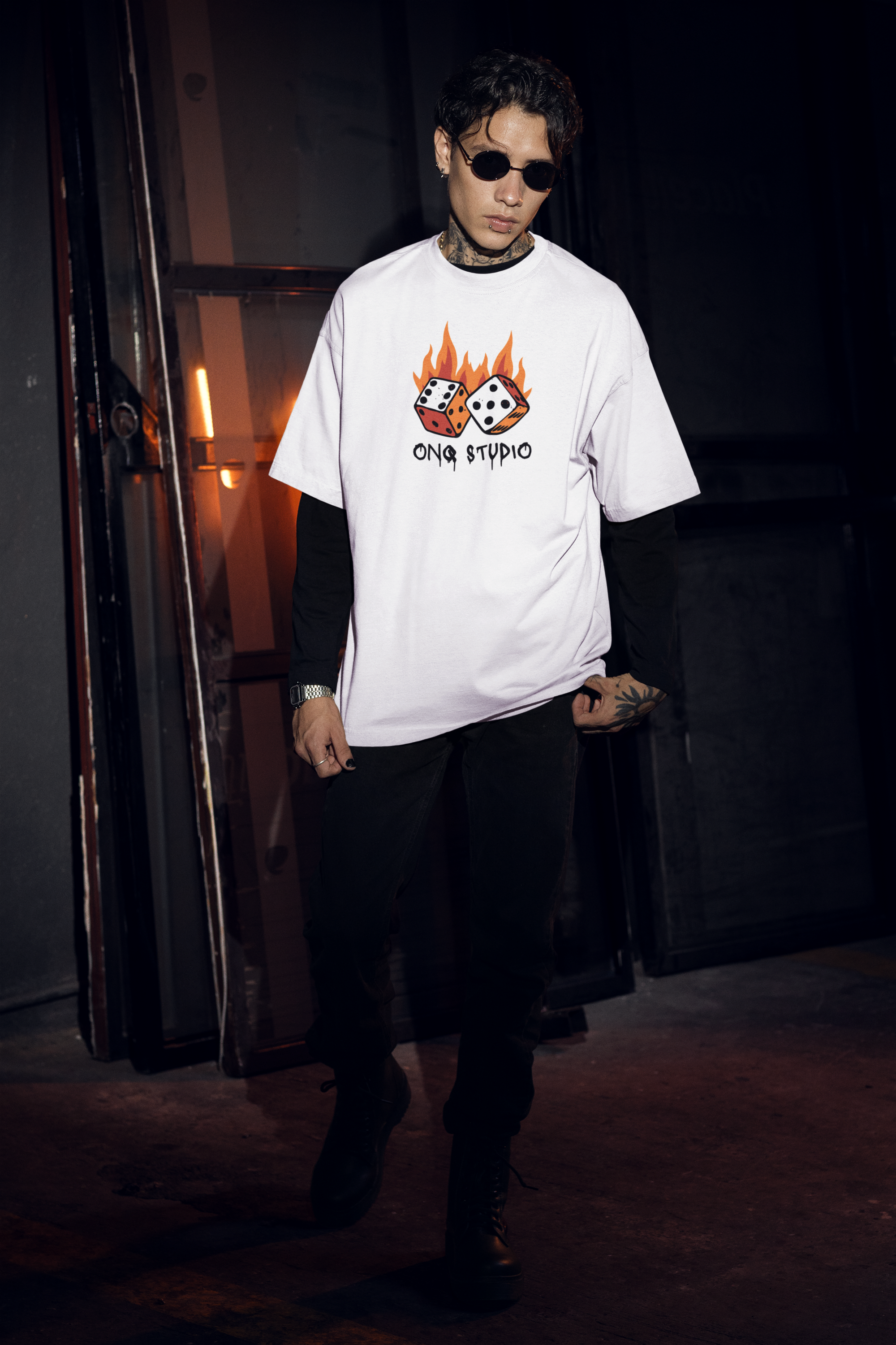 Burnout Luck Oversized T-Shirt